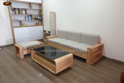 mẫu sofa gỗ công nghiệp đẹp
