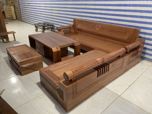 sofa gỗ tự nhiên nguyên khối