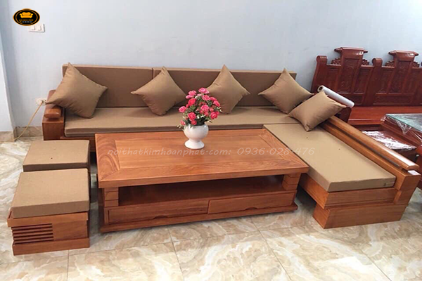 Sofa gỗ chữ U