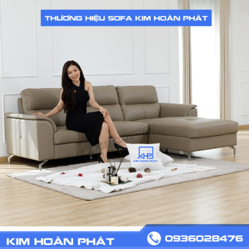 Sofa Phòng Khách Da Góc Nghĩ KHP402